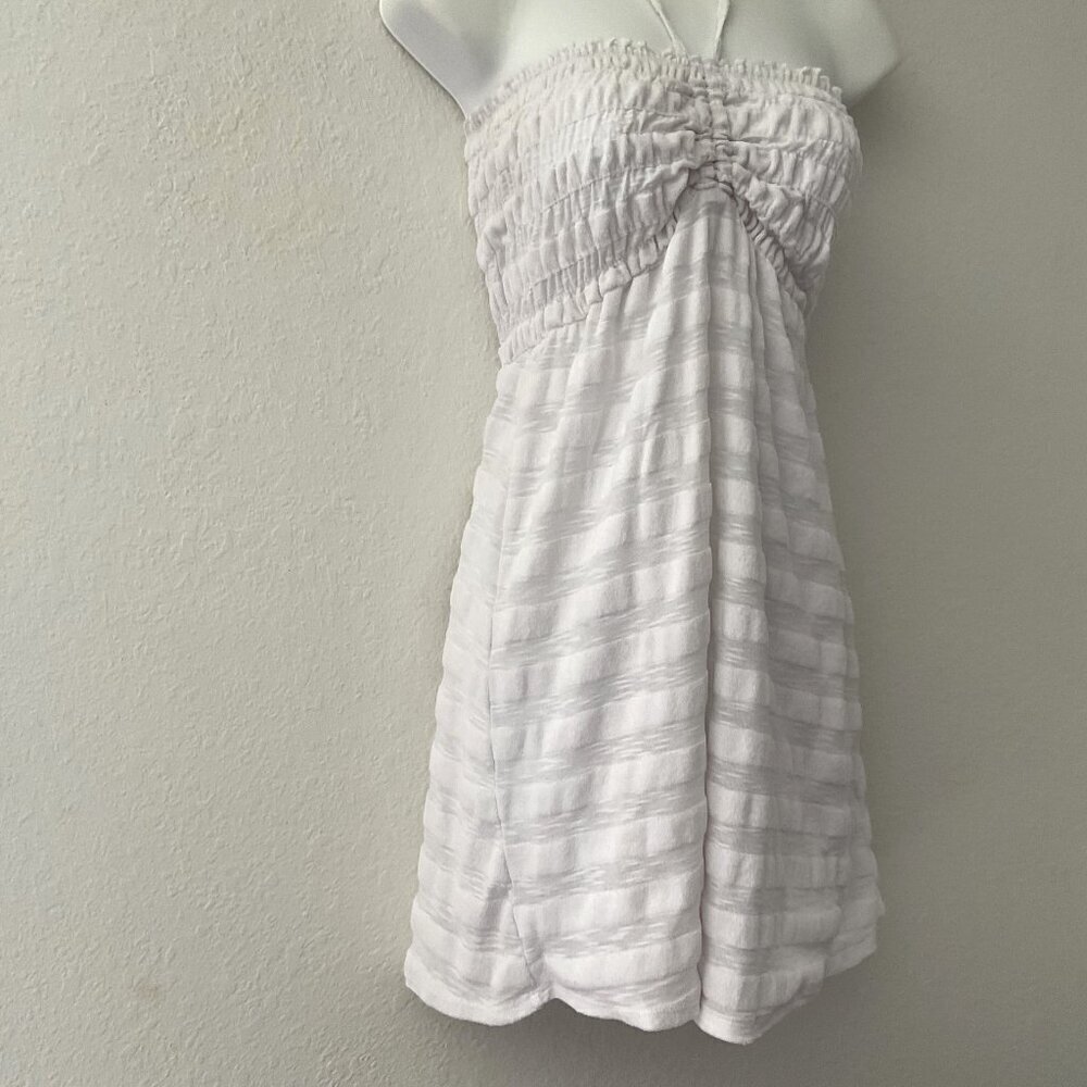VINTAGE DEB Y2K RUCHED HALTER SWIM COVER-UP - Picture 2 of 16